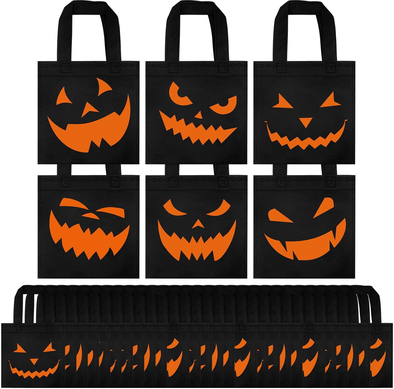 Halloween tie dyed party favors trick or treat favor bags Candy bags Halloween favor bags reusable pumpkin bags hand sewn candy goodie bags