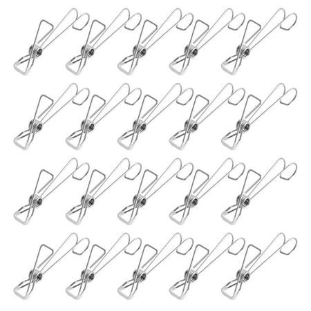 

HOMEMAXS 25PCS Japanese Type Stainless Steel Clip Non-skid Socks Clothes Clip (5PCS/Pack)