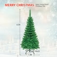 thumbnail image 2 of Gymax 4.5ft Pre-Lit Pencil Christmas Tree Traditional Indoor Decoration, 2 of 10