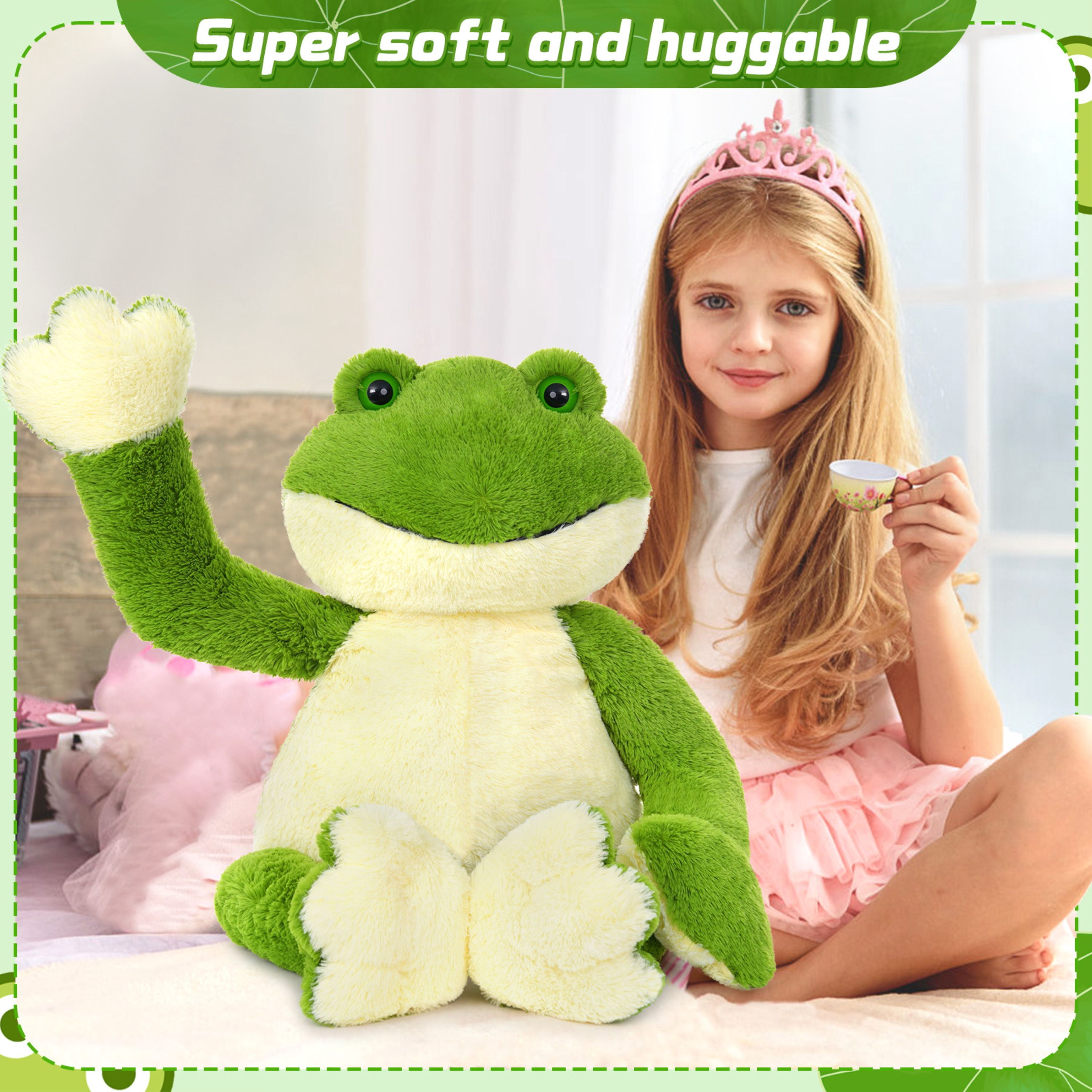 Muiteiur Frog Stuffed Animal 35.5" Giant Frog Plush Toy Frog Body Pillow