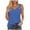 Blue01, variant on Women's Crew Neck Cami Women's Solid Color Camisole Sleeveless T-shirt Loose Tank Top Perfect For Travel, Outings, Vacations, And More_White_M