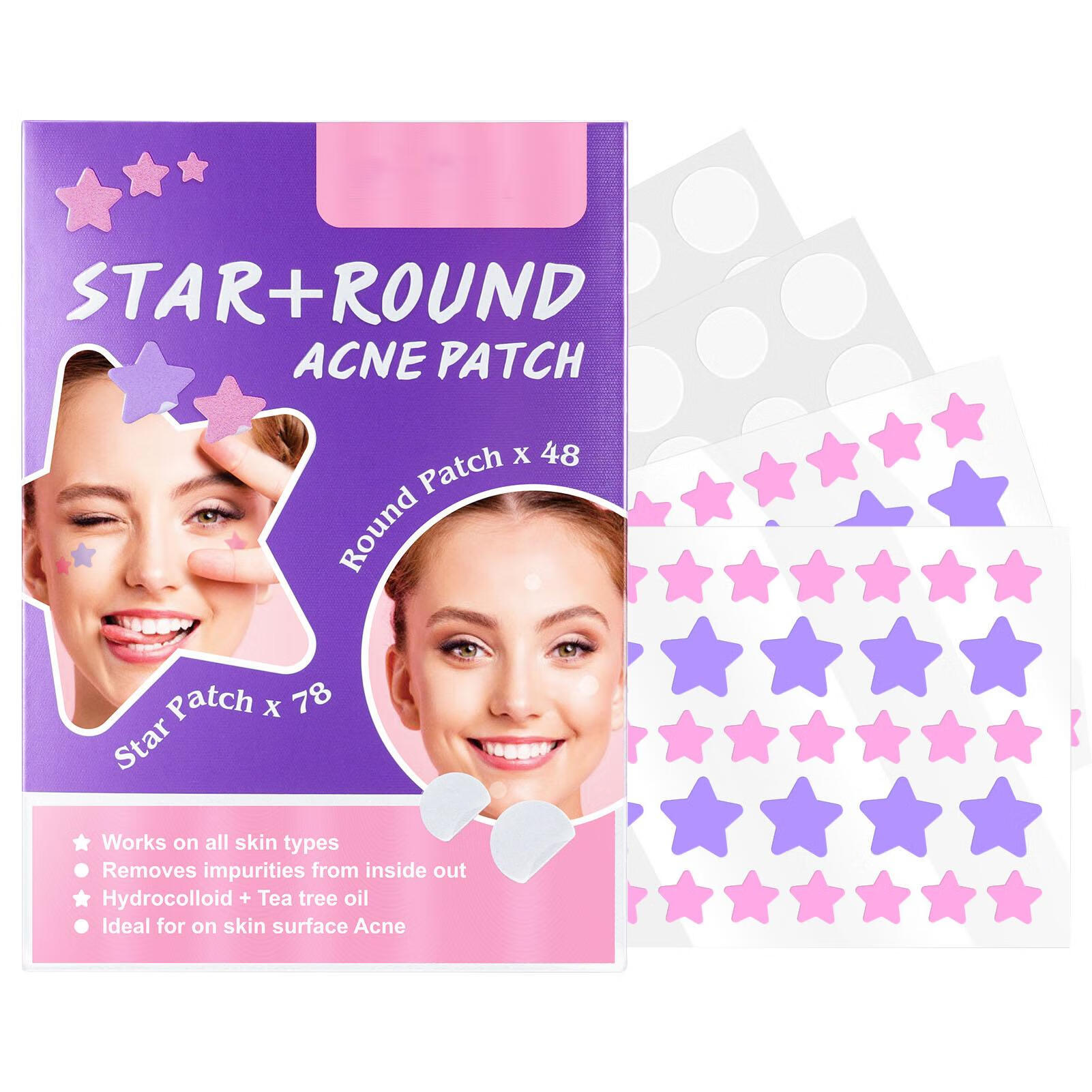 Foaenda Pimple Patch Stickers Waterproof Pimple Treat Pimple Remover