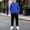 Blue, variant on Boys Hooded Pants Tracksuits Set 2 Piece Hooded Sweatshirt and Jogger Pants Pullover Sweatsuit Fall Winter Outfits 1-15 Years Blue-A