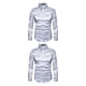 thumbnail image 2 of Guardurnaity Slim Fit Camisetas de manga larga para hombres - Transpirable y lavable a máquina Satin Wedding Mens Shirt Formal Long Sleeves Type8 NO8, 2 of 6