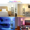 thumbnail image 4 of Smart RGB Floor lamp with Shelves Modern Standing Lamp with 2 USB Ports 1 Power Outlet 3 Tier Storage Display Floor Lamps for Living Room Bedroom Studyroom Office, 4 of 8