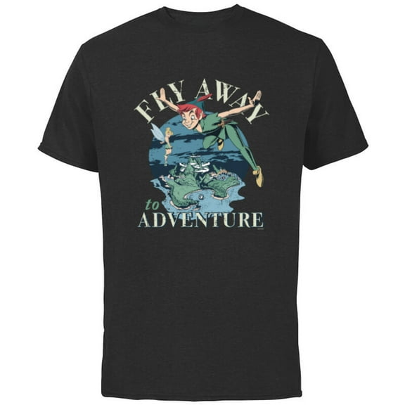 Disney Peter Pan Fly Away to Adventure Storybook - Short Sleeve Cotton T-Shirt for Adults - Customized-Royal Heather