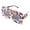 13, variant on Fashion Sunglasses Eye Protectors - Oversized Vintage Polarized Lens Plush Furry Frame Party