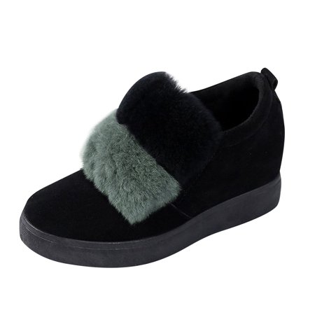 

Women s Thicksoled Shoes Fashion Wedges Boots Colorblock Short Women s Boots