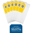 thumbnail image 4 of Genuine Riccar R40P HEPA Filter Vacuum Cleaner Bags, Charcoal-Infused Tandem Air Yellow, Six Bags Included, RPHC-6, 4 of 6