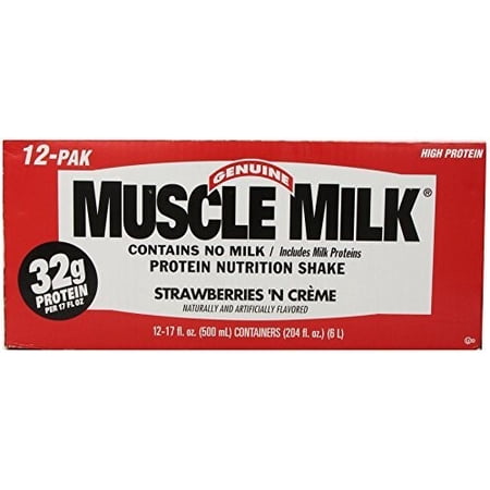 UPC 180530000692 product image for CytoSport CSPTRTDS0012STRWLQ RTD Muscle Milk Strawberry Creme 17 oz 12 ct | upcitemdb.com