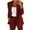 Wine, variant on Hueook Blazers for Women Plus Size Clearance Women'S Long Sleeve Solid Suit Pants Casual Elegant Business Suit Sets Two-Piece Suit