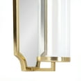 thumbnail image 4 of Kate and Laurel Ciel Glam Mirrored Wall Sconce, 6 x 5 x 16, Gold, Modern Scalloped Candle Holder with Removable Glass Cylinder and Mirror for Bathroom or Bedroom Wall Decor, 4 of 9
