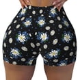 thumbnail image 2 of Goofa Daisies Flowers Printed Workout Shorts Women Seamless Scrunch Butt Lifting High Waisted Gym Booty Shorts Elastic Workout Shorts-XX-Large, 2 of 8