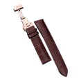thumbnail image 2 of Correa de reloj Correa de cuero Correa de reloj Pasador de hebilla Accesorio universal para repuesto Correa de reloj marrón y hebilla de oro rosa 20 mm / 0,79 pulgadas, 2 of 5