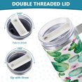 thumbnail image 5 of SKYSONIC 40 oz Cactus Plant Tumbler with Handle and Straw Lid, Insulated Cup Reusable Stainless Steel Water Bottle Travel Mug, 5 of 7