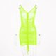 thumbnail image 4 of Gibobby Lencería para sexo Vestido de fiesta de mujer para mujer Bod-ycon Mesh Party Neon Sheer Mini Beach Summer(Verde, S), 4 of 5