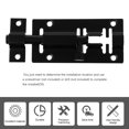 thumbnail image 4 of Shisuyan 4 Pcs Verrou Coulissant en Acier Inoxydable Noir Robuste pour Usage Extérieur, 4 of 8