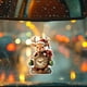 thumbnail image 4 of Adornos Colgantes Exquisitos de Acrílico, Colgante Plano de Papá Noel, Colgante para Árbol de Navidad, 4 of 5