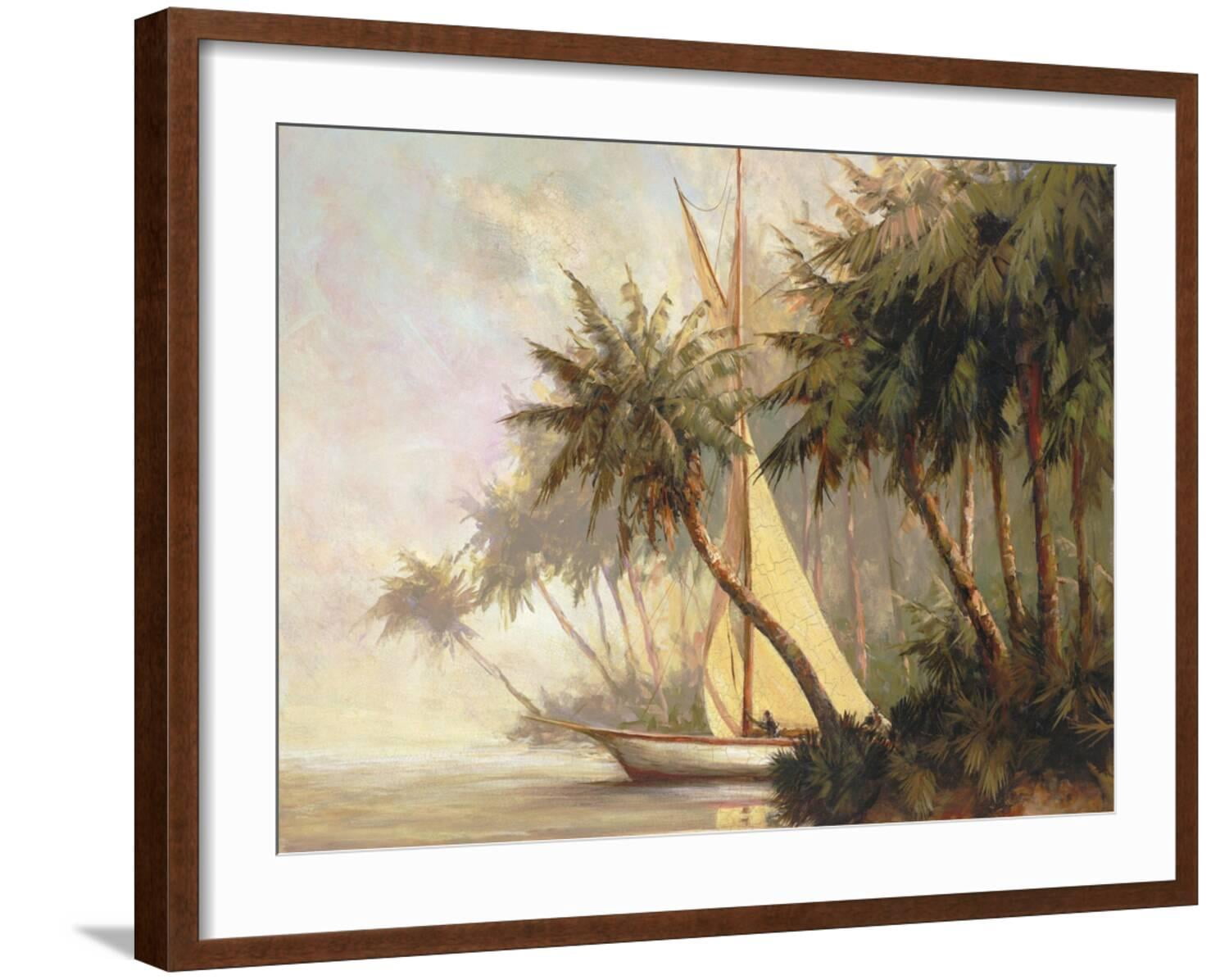 Art.com Linen Banana Palm Tree Art Print by Chad Barrett  display picture 1