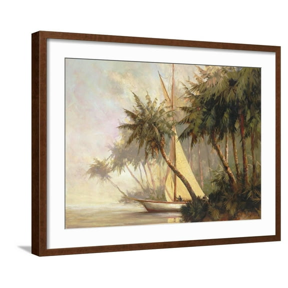 Art.com Leaving Out Art Print by Malarz, Brown Frame Wall Art, 29" x 23"