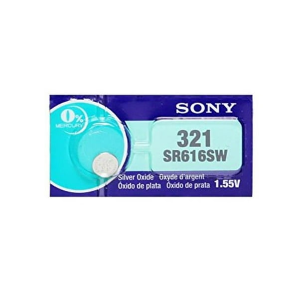 5 x Sony 321 (SR616SW) Piles Bouton Oxyde d'Argent