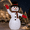 White, variant on 8ft Snowman Christmas Inflatables, Blow up with LED Lights Built-in for Holiday/Party/Yard/Garden Decoration
