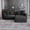 Black Corduroy, variant on Sdorens 102" Modular Sectional Sofa,2-Seater Corduroy Cloud Couch with 4 Throw Pillows,L-Shaped Convertible Sofa for Living Room,Apartment