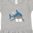 thumbnail image 4 of Inktastic Shark Dinner Girls Toddler Dress, 4 of 5