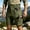 #402-Army Green, variant on TaTaai Mens Tactical Shorts Solid Color Outdoor Water Resistant Quick Dry Elastic Waist Multi Pocket Cargo Shorts For Sport Gift