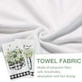 thumbnail image 3 of Spring Daisy Floral Flowers Bike Kitchen Dish Towel Set of 2, Life is a Beautiful Ride Hand Towel Buffalo Check Plaid Jar Drying Baking Cooking Cloth, Summer Seasonal Kitchen Decor 18x26 Inches, 3 of 6