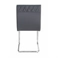 thumbnail image 2 of Ergode Side Chair (Set-2) Gray PU & Chrome, 2 of 3