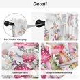thumbnail image 5 of Pink Mushroom Kitchen Curtains, Butterfly Flower Moon Country Botanical Light Filtering Window Curtain Panels, 2Pcs Rod Pocket Window Treatments Set for Living Room Bathroom Bedroom 52x72 Inches, 5 of 9
