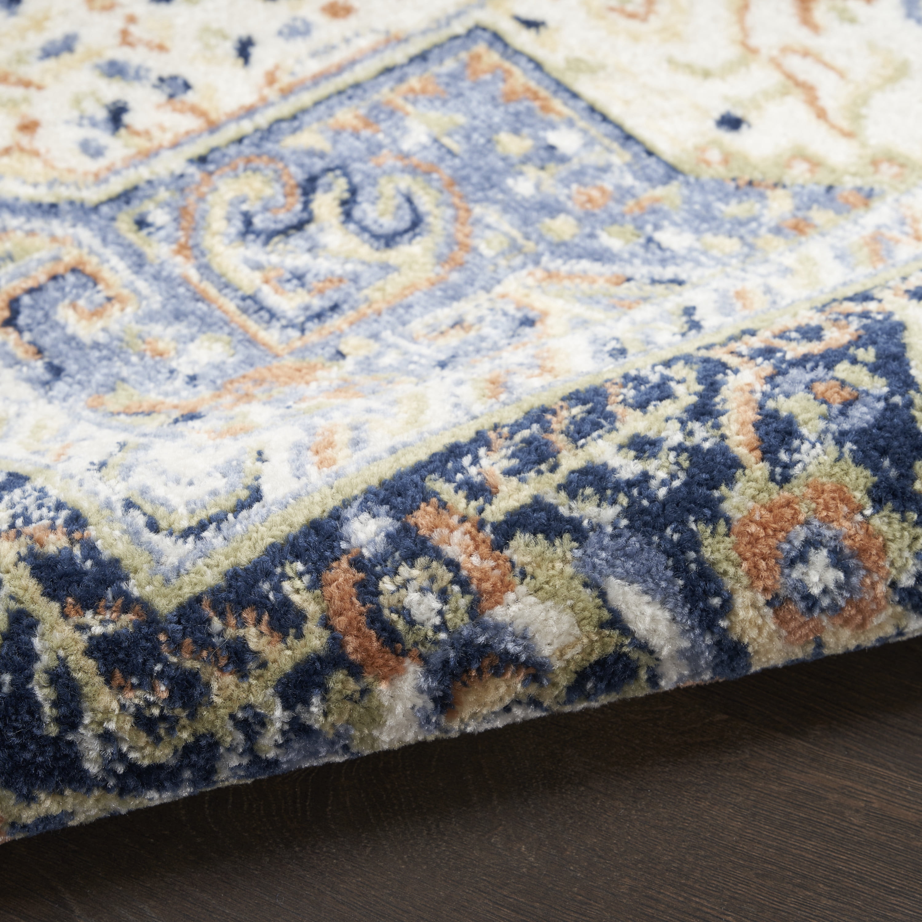 Nourison Essentials Indoor/Outdoor Navy 4' x 6' Area Rug (4x6)