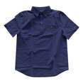 thumbnail image 4 of Men's Short Sleeve Casual Shirts Polyester Solid Color Classic Fit Summer, 4 of 4