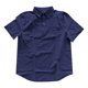 thumbnail image 4 of Camisa informal de manga corta para hombre, poliéster, color liso, corte clásico, verano, 4 of 4