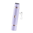 thumbnail image 2 of Afeitadora eléctrica para mujer, depiladora facial de doble cabezal, ergonómica y desmontable. Violeta, 2 of 9