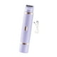 thumbnail image 2 of Afeitadora eléctrica para mujer, depiladora facial de doble cabezal, ergonómica y desmontable. Violeta, 2 of 9