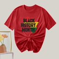 thumbnail image 4 of Camiseta de Cuello Redondo Impresa Nueva Moda Casual de Manga Corta de las Mujeres, Mezcla Ligera de Poliéster para la Primavera, 4 of 6