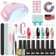 thumbnail image 1 of MOSKANY Juego de uñas profesional Kit de gel de uñas con lámpara de uñas UV de 120W / 54W y taladro de uñas para todo el juego de manicura de esmalte de uñas de gel de secado zhangmengya LED, 1 of 2