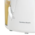 thumbnail image 3 of Extractor de jugos Hamilton Beach 67800 con motor de 350 Watts cortador colador de acero inoxidable, 3 of 5