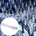 thumbnail image 3 of PRIME - 2X Led Meteor Shower Rain Lights Tree String Light 8 Tubes Garden Party Outdoor, 3 of 6