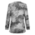 thumbnail image 5 of ChaoHeng Long Sleeve Shirts for Women 2024 Fall,Women's Casual Long-sleeved Loose Round Neck Non-positioned Printed Top(Gray,XL), 5 of 5