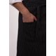 thumbnail image 4 of Delantal Chef Works Unisex Bistro a Rayas Blancas y Negras, 4 of 6