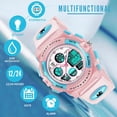 thumbnail image 2 of Digital Sport Watch for Age 5-12, Waterproof Outdoor Watches Analog Wrist Watches with Alarm Stopwatch for Age 5-12 Christmas Birthday Gift, 2 of 7