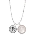 thumbnail image 1 of Delight Jewelry Silvertone Domed Black CNM To the World You are a Mother Locket Necklace, 1 of 4