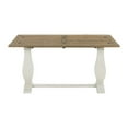 thumbnail image 3 of Bowery Hill Farmhouse Solid Wood Flip Top Sofa Table White Stain and Natural, 3 of 12