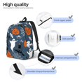 thumbnail image 3 of Vsdgher Halloween Print Canvas Backpack Travel Rucksack Unisex Knapsack 15.7/17.7Inch Laptop Backpack for Work,College-Medium, 3 of 5