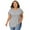 #1 Gray, variant on Lapaplus Plus Size Summer Tops for Women Butterfly Sleeve Lace Twofer Blouse Trendy Going Out, Gray XL-6XL