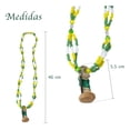 thumbnail image 3 of Mazo Collar Personal San Judas Tadeo Verde Amarillo Protecciones, 3 of 6