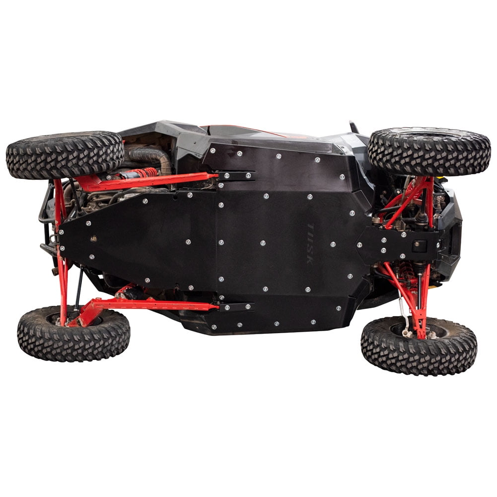 2015 TUSK QUIET GLIDE UHMW Heavy Duty 3/8 Thick Skid Plate Includes oil filter. POLARIS RZR XP 1000 2014